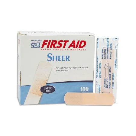 Dukal - American White Cross - From: 1260033 To: 1290033 -  Adhesive Strip  3/4 X 3 Inch Plastic Rectangle Tan Sterile