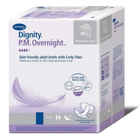 Hartmann - Dignity P.M Overnight - 222495 - Unisex Adult Incontinence Brief Dignity P.M Overnight Large Disposable Heavy Absorbency