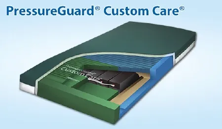 Span America - PressureGuard Custom Care - C1-60787 - Mattress Cover PressureGuard Custom Care 42 X 80 X 7 Inch Nylon / Vinyl For PressureGuard Custom Care Convertible Mattresses