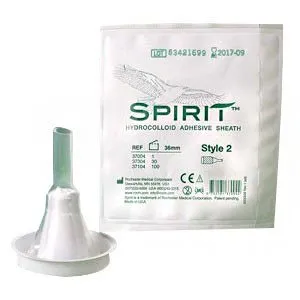 Bard Rochester - 39103 - Bard Spirit3 Male External Catheter Spirit3 Self adhesive Hydrocolloid Silicone Intermediate