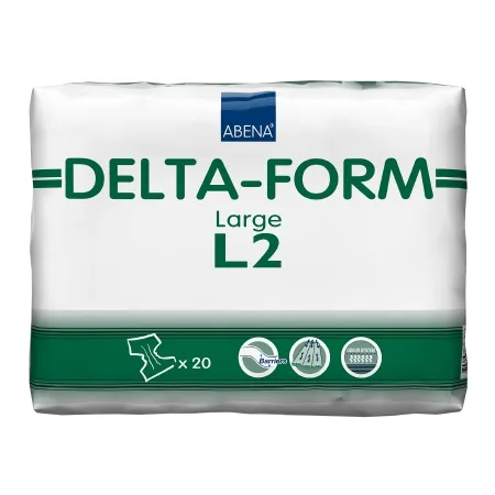 Abena - 308863 - North America Delta Form Unisex Adult Incontinence Brief Delta Form Large Disposable Heavy Absorbency