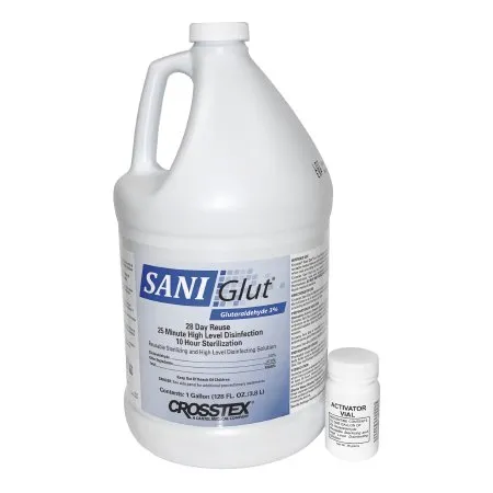 SPS Medical Supply - SANI Glut - From: 977969 To: 977969 -  Glutaraldehyde High Level Disinfectant  Activation Required Liquid 1 gal. Jug Max 28 Day Reuse