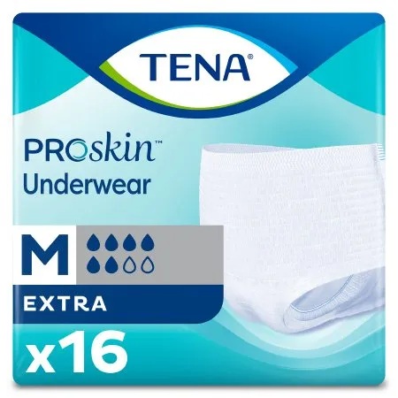 Essity Health & Medical Solutions - 72232 - Essity TENA ProSkin Extra Protective Unisex Adult Absorbent Underwear TENA ProSkin Extra Protective Pull On with Tear Away Seams Medium Disposable Moderate Absorbency