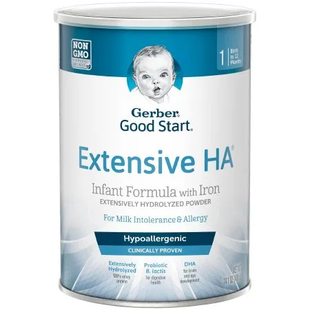 Nestle - Gerber Good Start Extensive HA - 5000048519 - Infant Formula Gerber Good Start Extensive HA 14.1 oz. Can Powder Whey Protein Cow's Milk Allergy