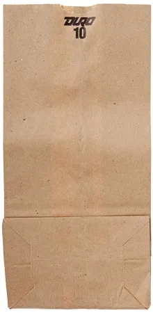 RJ Schinner Co - Duro - 18410 - Grocery Bag Duro Brown Kraft Recycled Paper 10