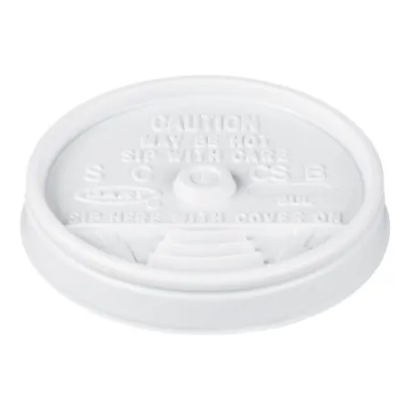 RJ Schinner Co - Dart - 8UL - Lid Dart Plastic  White  Sip-Through