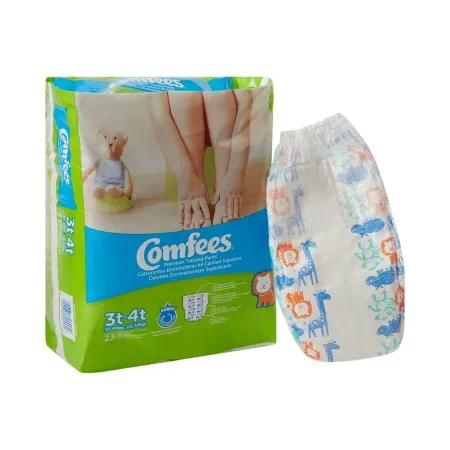 Attends Healthcare Products - Comfees - CMF-B3 -  Male Toddler Training Pants  Pull On with Tear Away Seams Size 3T to 4T Disposable Moderate Absorbency
