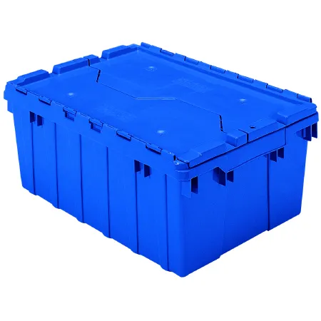 Akro-Mils - 39085BLUE - Attached Lid Container Blue Industrial Grade Polymers 9 X 15-1/4 X 21-1/2 Inch