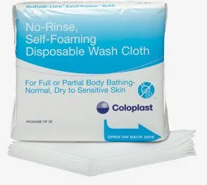 Coloplast - Bedside-Care Gentle Touch - 7057 - Bedside Care Gentle Touch Washcloth Bedside Care Gentle Touch White Disposable