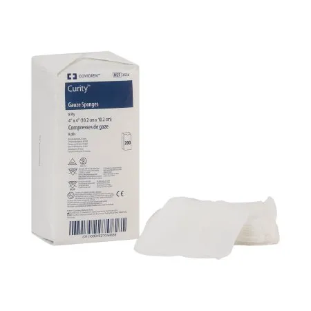 Cardinal - Curity - 2556- - Gauze Sponge Curity 4 X 4 Inch 200 per Pack NonSterile 8-Ply Square