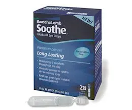 Bausch & Lomb - Soothe - 31011902219 - Eye Lubricant Soothe 0.02 oz. Eye Drops