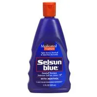 Chattem - Selsun Blue - 04116760632 - Dandruff Shampoo Selsun Blue 11 oz. Flip Top Bottle Scented