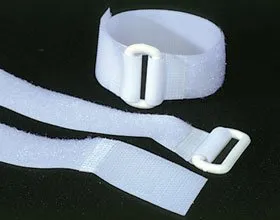 Alimed - 2970008278 - Securing Strap Alimed D-ring, 1 X 10 Inch, White, Hook And Loop