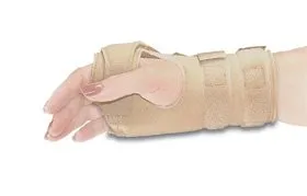 Alimed - Freedom - 5936 - Arthritis Wrist / Hand Support Freedom Flannel / Foam Right Hand Beige Large