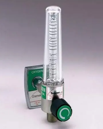 Allied Healthcare - 15009-03 - Timeter Sure Grip Timeter Sure Grip Oxygen Flowmeter Single 0 15 LPM DISS Outlet DISS Female Hex Nut Adapter