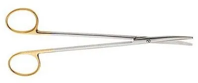 V. Mueller - Vital - From: MO1601 To: MO1601-001 -  Dissecting Scissors  Metzenbaum 7 Inch Length Surgical Grade Stainless Steel / Tungsten Carbide NonSterile Finger Ring Handle Curved Blunt Tip / Blunt Tip