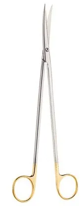 V. Mueller - Vital - MO1601-002 - Dissecting Scissors Vital Metzenbaum 7 Inch Length Surgical Grade Stainless Steel / Tungsten Carbide NonSterile Finger Ring Handle Curved Sharp Tip / Sharp Tip