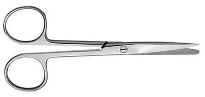 V. Mueller - SU1702 - Operating Scissors 5 3/4 Inch Length Surgical Grade Stainless Steel NonSterile Finger Ring Handle Straight Sharp Tip / Blunt Tip