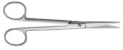 V. Mueller - Micro Line - SU1798 - Dissecting Scissors Micro Line Mayo 5-1/2 Inch Length Surgical Grade Finger Ring Handle Straight Blunt Tip / Blunt Tip