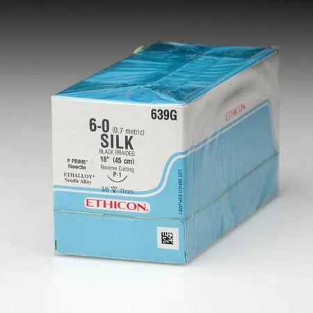 J & J Healthcare Systems - Perma - Hand SUTUPAK - SA6H - Nonabsorbable Suture Without Needle Perma - Hand Sutupak Silk Braided Size 0
