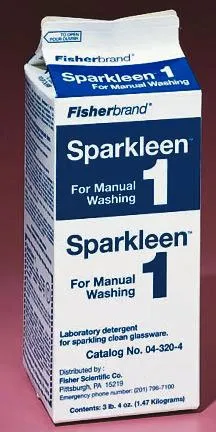 Fisher Scientific - Sparkleen 1 - S701101 - Laboratory Detergent Sparkleen 1 3.25 Lbs. Carton Powder Unscented