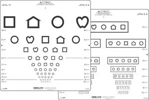 Good-Lite - 250200 - Preschool Eye Test Chart Good-Lite 10 Foot Distance Acuity Test