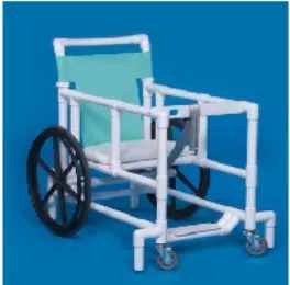 IPU - Big Wheel - BWW99 - Walker Chair Fixed Height Big Wheel PVC Frame 300 lbs. Weight Capacity 41-3/4 Inch Height