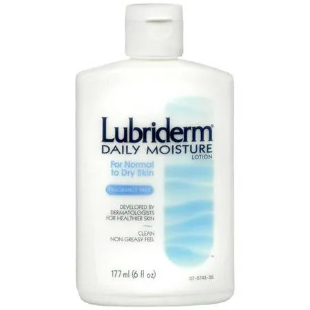 J&J - Lubriderm - 10052800488264 - Hand and Body Moisturizer Lubriderm 6 oz. Bottle Unscented Lotion CHG Compatible