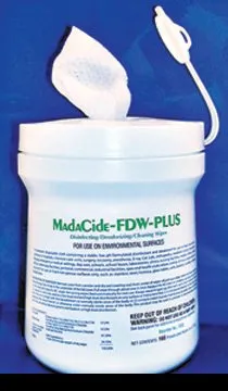 Mada Medical Products - Madacide-Fdw-Plus - 7032 - Madacide-Fdw-Plus Surface Disinfectant Cleaner Premoistened Alcohol Based Manual Pull Wipe 160 Count Canister Alcohol Scent Nonsterile