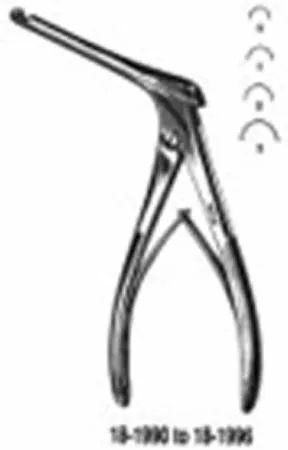 Integra Lifesciences - 18-1996 - Bone Rongeur Kerrison Double Spring Plier Type Handle Size 3, 5.0 Mm Bite, 3 Inch Shaft