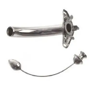 Teleflex - Jackson Tracheostomy Tube - From: 511734 To: 518546 -  Jackson Original Tracheostomy Tube, #4, Regular, Stainless Steel. 8.0MM O.D., 5.3MM I.D., 62.0MM Long.  Non Fenestrated.