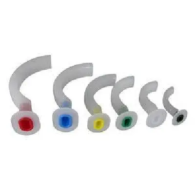 Teleflex - From: 122560 To: 122590 - Color coded guedel airway size 1, 60mm, black.  Smooth finish and rounded edges.  Reinforced bite block helps prevent occlusion.
