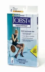 Bsn Medical - Jobst Ultrasheer - 119604 - Compression Stocking Jobst Ultrasheer Knee High Small / Petite Natural / Silky Beige Closed Toe