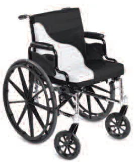 Span America - SWAVE16-01 - Seat / Backrest Cushion Combination Short-wave™ 16 Inch Width Foam