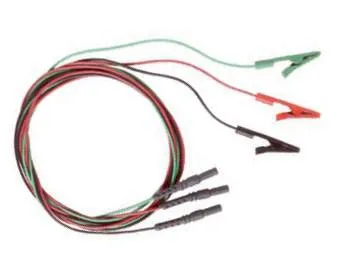 Natus Medical - 019-417000 - Alligator Clip Lead Wire Set 1.25 Cm Long, Red / Black