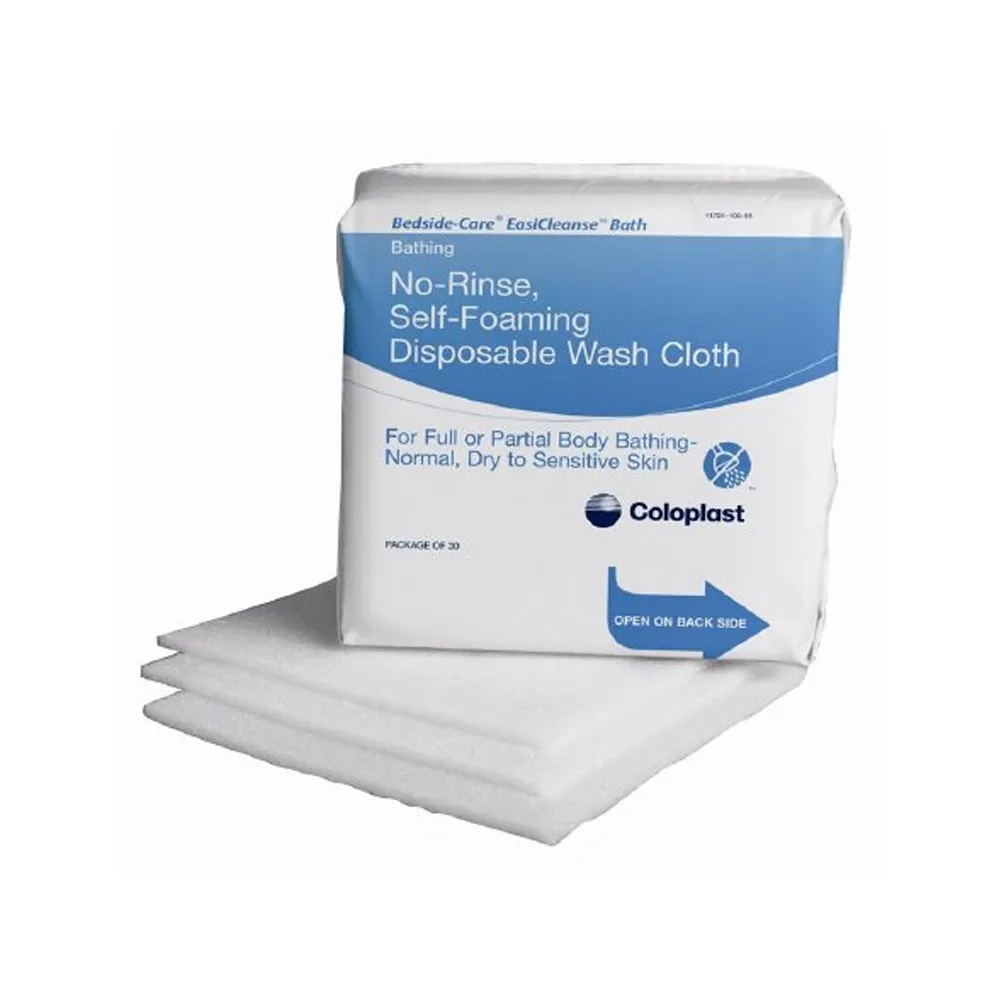 Coloplast - 7056 - Bedside-care® Easicleanse™ Bath No-rinse, Self-foaming, Disposable Washcloth