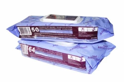 AMD Ritmed - From: A40002 To: A40003 - Spunlace Pre Moistened Washcloth with Lanolin
