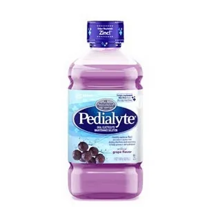 Abbott - 00240 - Pedialyte Classic Oral Electrolyte Solution Pedialyte Classic Grape Flavor 33.8 oz. Electrolyte