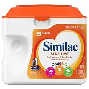 Abbott - Similac Sensitive - 50817 - Infant Formula Similac Sensitive 22.5 oz. Can Powder