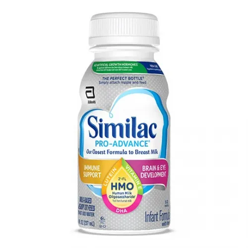Abbott Nutrition - 67517 - Similac Pro-Sensitive Human Milk Oligosaccharide, 8 oz. Bottles, Ready to Feed. For fussiness & gas due to lactose sensitivity. Non-GMO, includes iron. 960 calories in a pack.