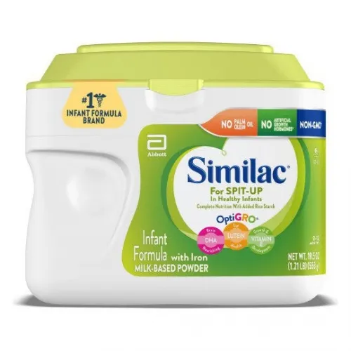 Abbott Nutrition - 68086 - Similac Sensitive For Spit Up, Powder, 19.5 ounces per container. 2,800 calories per container.