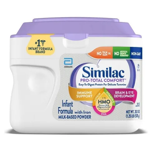 Abbott Nutrition - 68107 - Similac Pro-Total Comfort Powder, Unflavored, 20.1 ounces per container, 2,880 Calories Per Container.