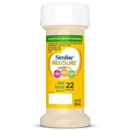 Abbott Nutrition - 56177 - Similac Expert Care NeoSure Infant Formula with Iron 2 oz., Ready-to-Feed, Unflavored, For Premature Babies, 44 Calories Per Bottle.