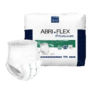 Abena - Abri-Flex Premium M0 - 1000016664 - Unisex Adult Absorbent Underwear Abri-Flex Premium M0 Pull On With Tear Away Seams Medium Disposable Moderate Absorbency