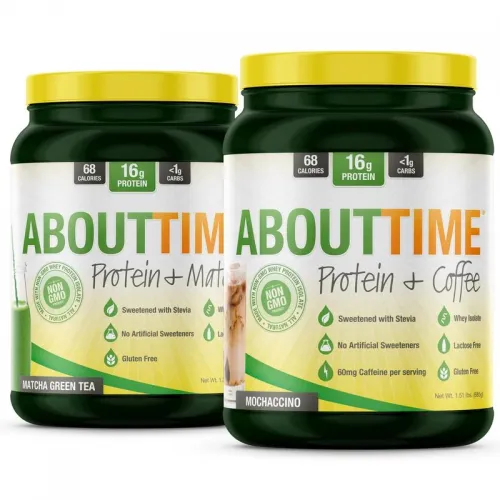 About Time Nutrition - From: 8-14577-02117-3 To: 8-14577-02132-6 - Whey Protein Coffee Mochacchino 32  Servings