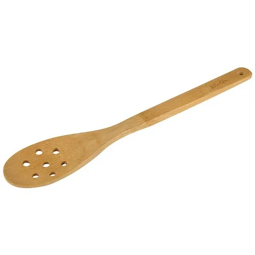 222623 - Culinary  Pierced Spoon Bamboo