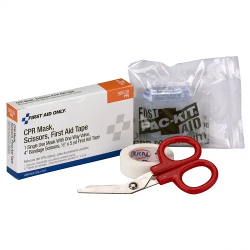 Acme United - 90638 - CPR Mask, Scissors, First Aid Tape.