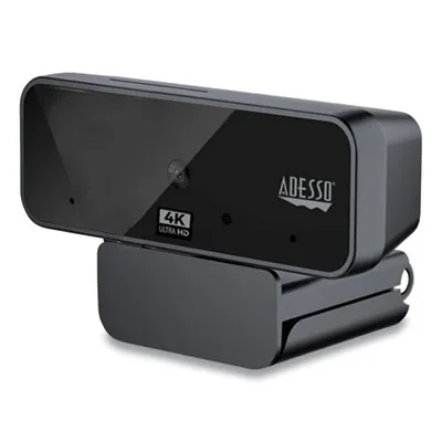 Adesso - ADECYBERTRACKH6 - Cybertrack H6 4K Usb Fixed Focus Webcam With Microphone, 3840 Pixels X 2160 Pixels, 8 Mpixels