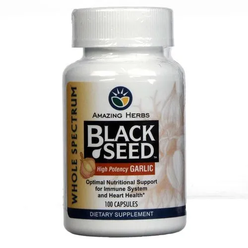 Amazing Herbs - 314610 - Theramune  Seed(Cumin)& Garlic