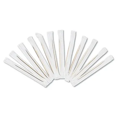 Amcarroyal - RPPRIW15 - Cello-Wrapped Round Wood Toothpicks